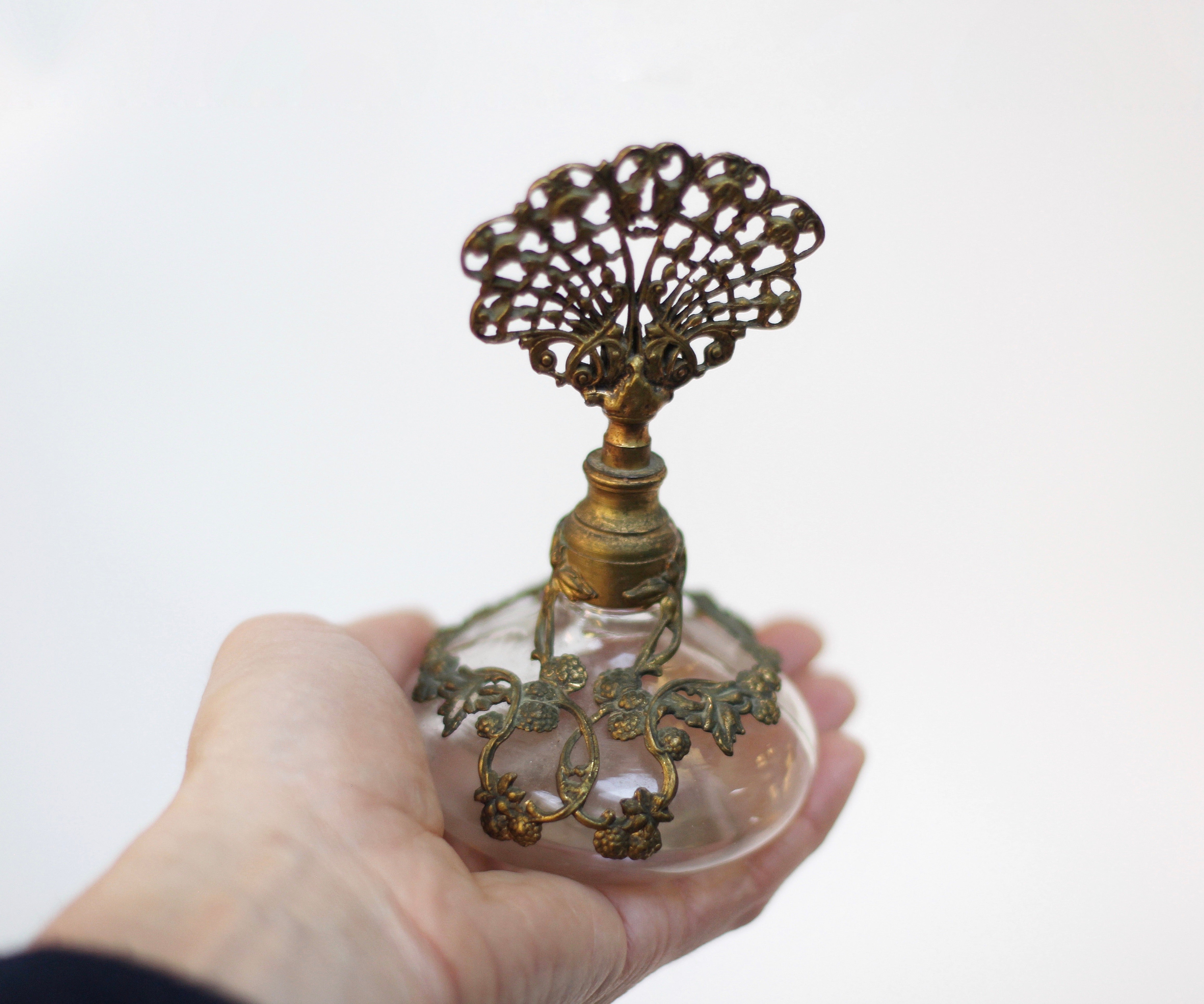 Antique Filigree Perfume Bottle