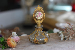 Antique Floral Perfume Bottle