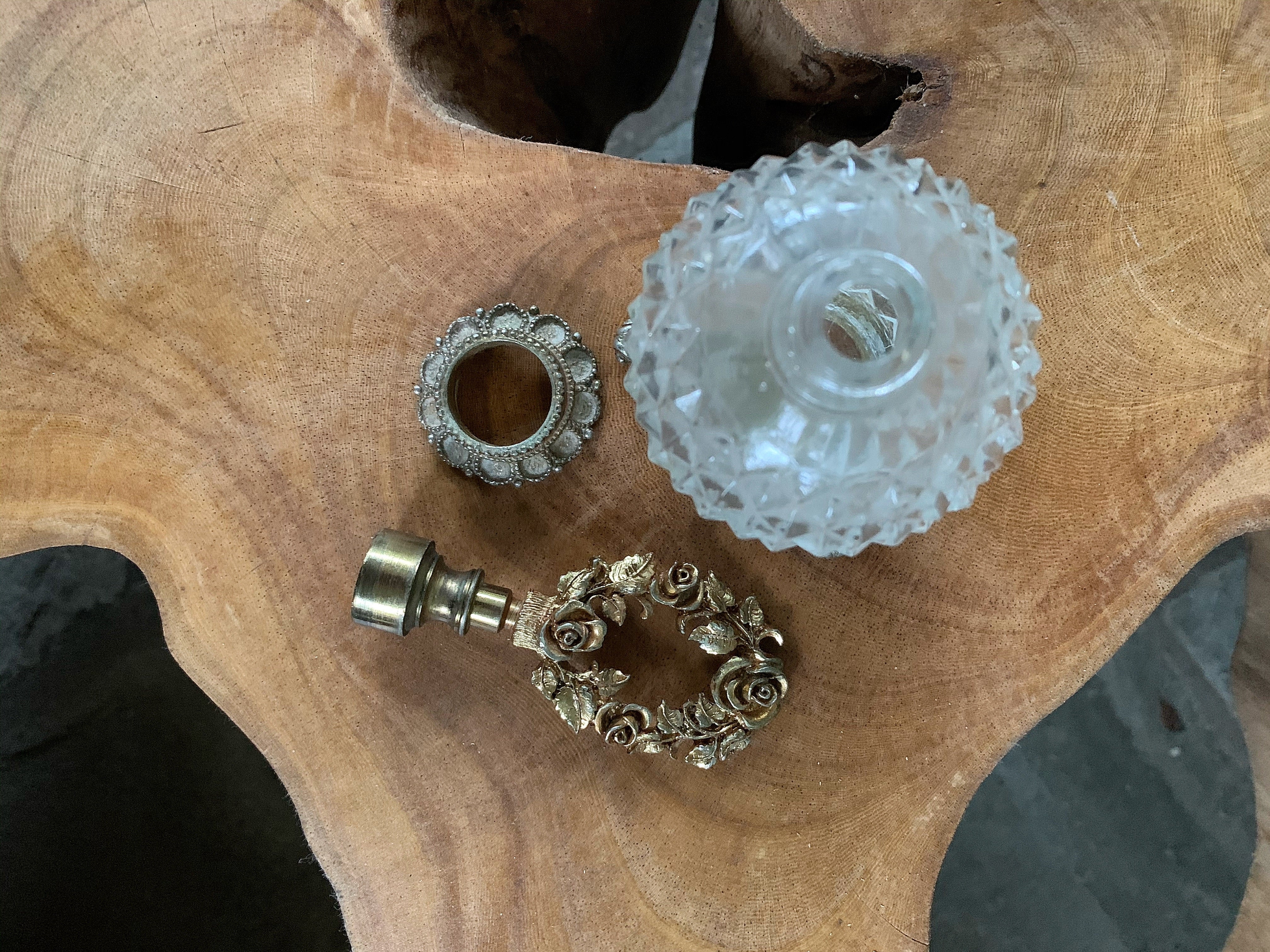 Antique Floral Wreath Perfume Bottle