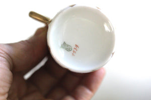 Antique Tiny Blue Flowers Tea Cup Set
