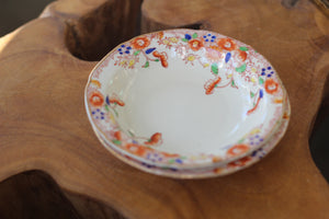 Vintage Hand Painted Japan Floral Bowl Set