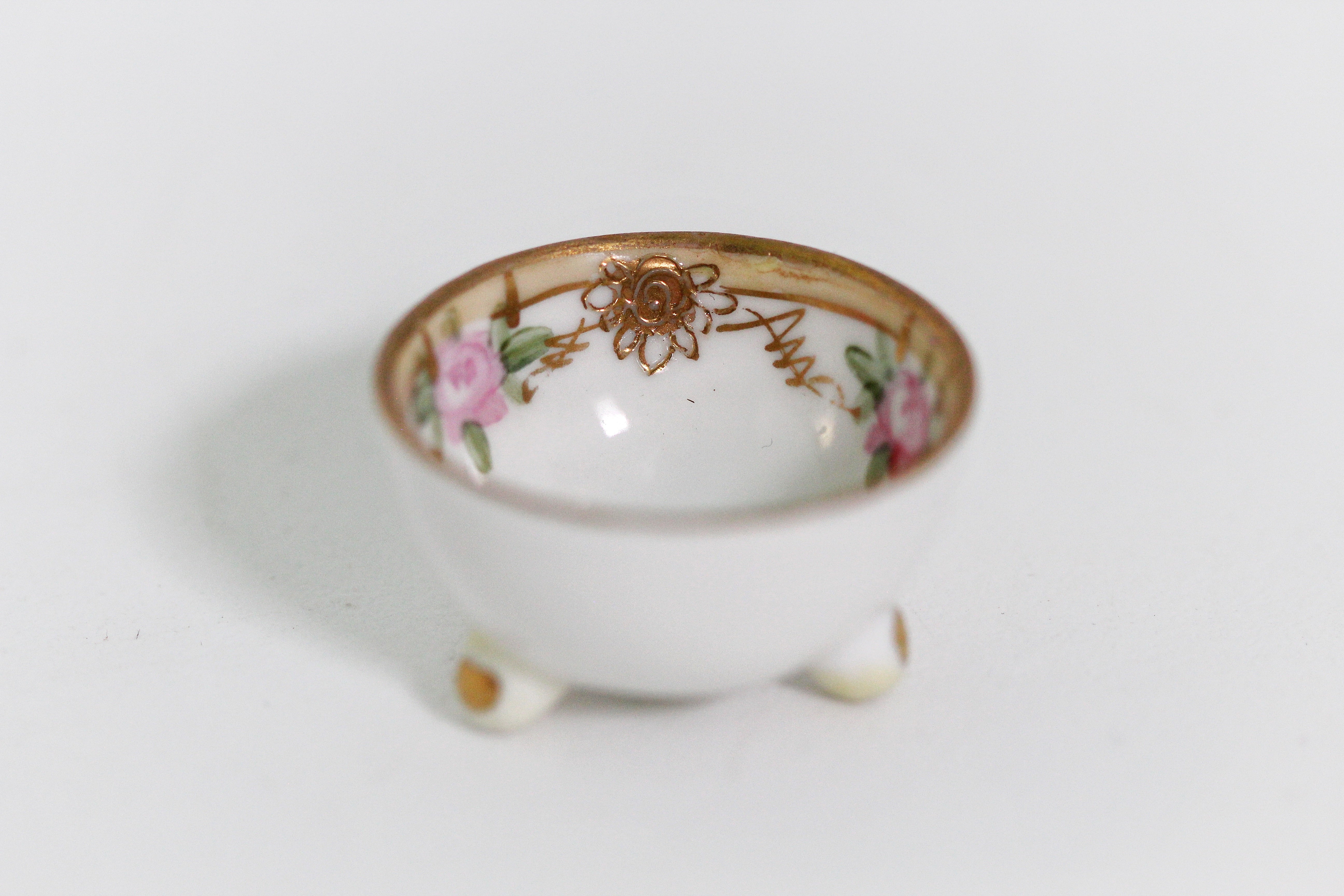 Vintage Miniature Floral Ring Dish