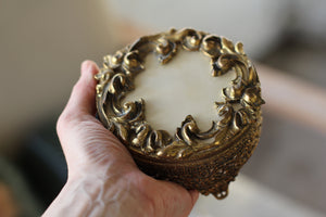 Antique Gilt Filigree Bronze Jar