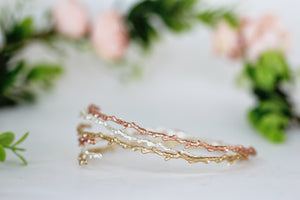 Rustic Branch w/ Seed Pearls Arm Band