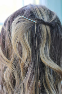 Preorder * Crystals Leaf Chain Bobby Pin