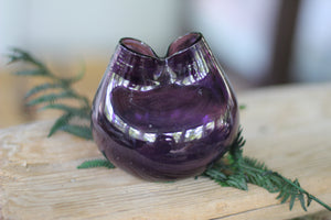 Vintage Hand Blown Purple Vase