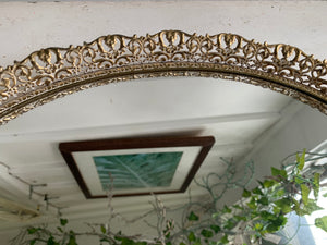 Lace Antique Mirror Tray