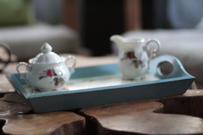 Antique Wood Bird Tray