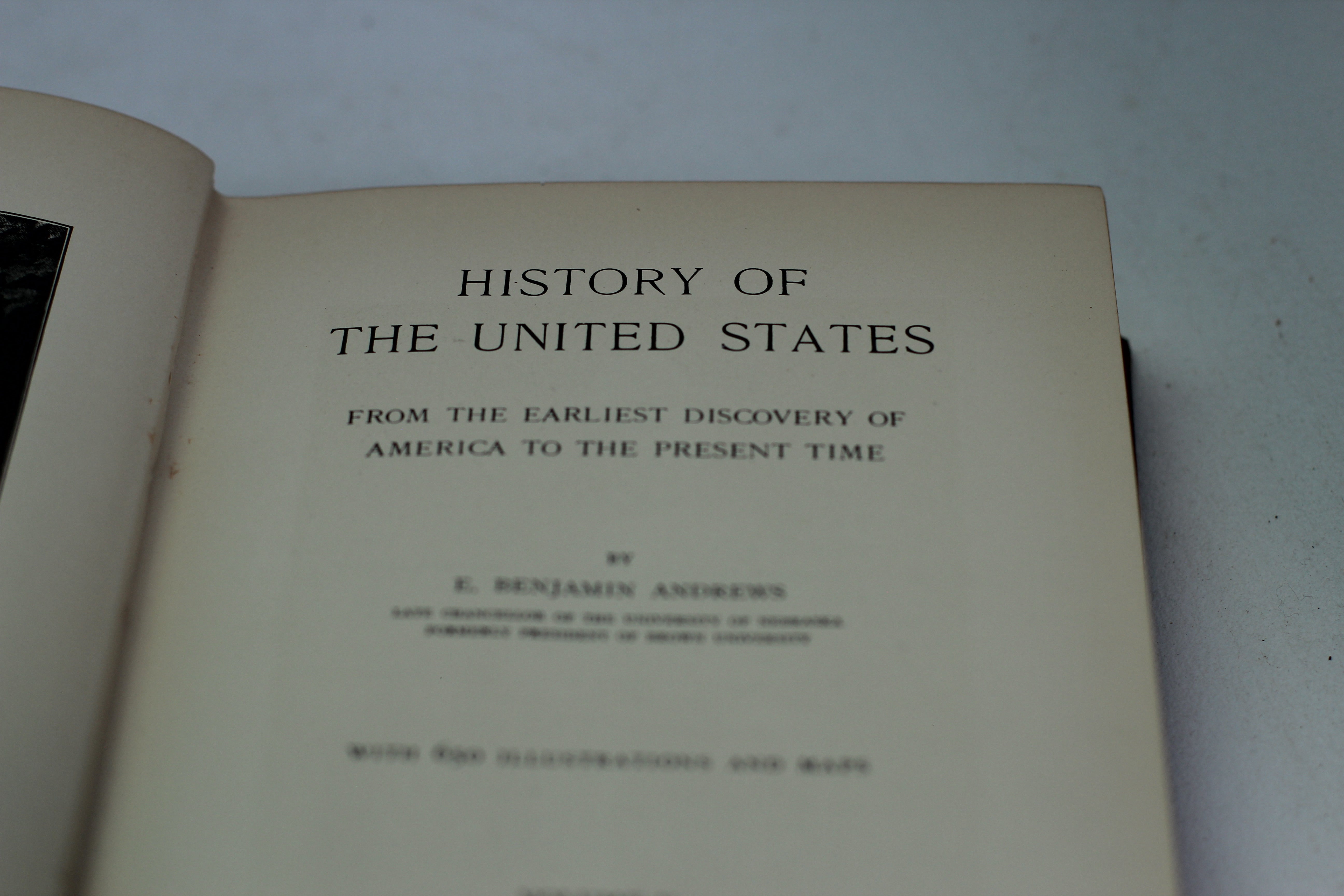 Antique Book, History of the United States, 1927, Hardback