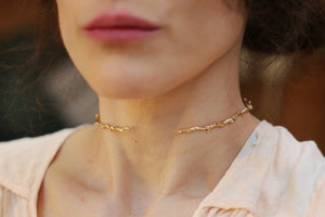 Rustic Branch w/ Seed Pearls Choker