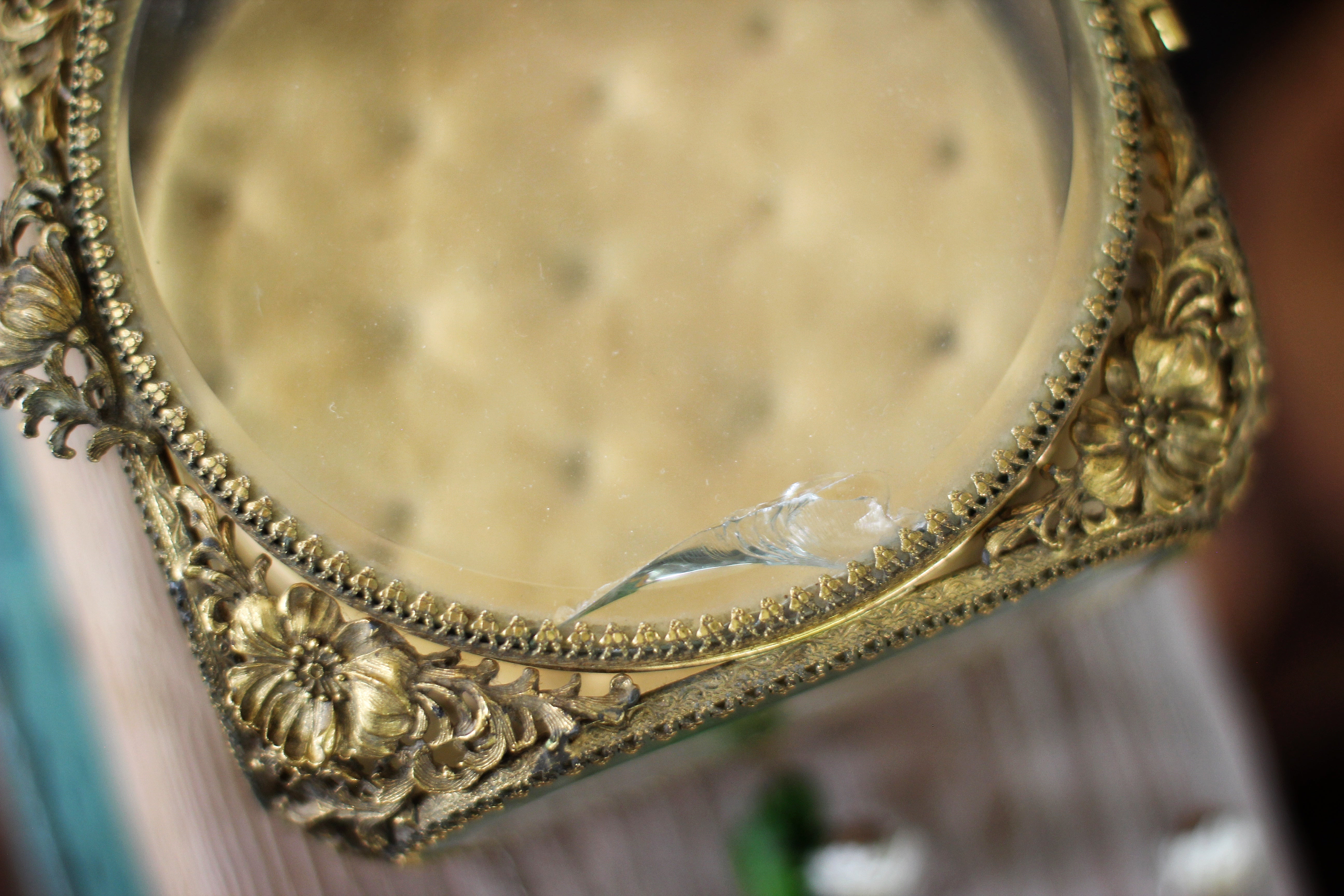 Antique French Victorian Dogwood Matson Jewelry Box
