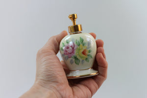 Antique Floral Porcelain Perfume Bottle