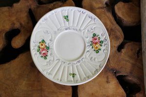 Vintage Porcelain Floral Italian Plate