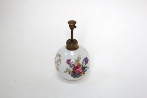 Vintage Floral Porcelain Perfume Bottle