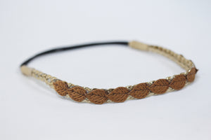 Stretchy fabric leaves Headband