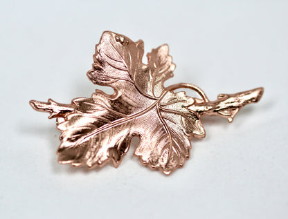 Fig Leaf & Branch Brooch