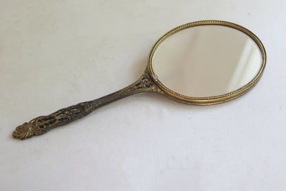 Antique Rose Hand Mirror