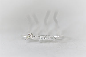 Preorder*** Dainty Crystal Lily of the Valley Floral Hair Prong