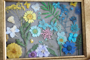 Pressed Flowers Framed Collage