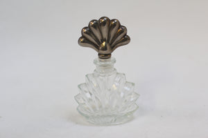 Antique Silver Seashell Perfume Bottle