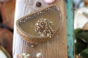 Antique Stylebuilt Floral Jewelry Box