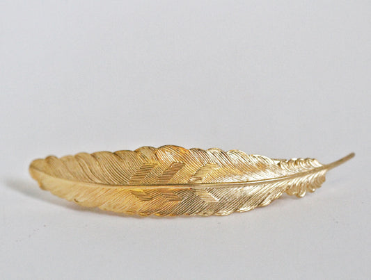 Large Feather Barrette
