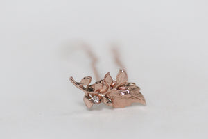 Gia Twig Crystal Leaf Hair Stick