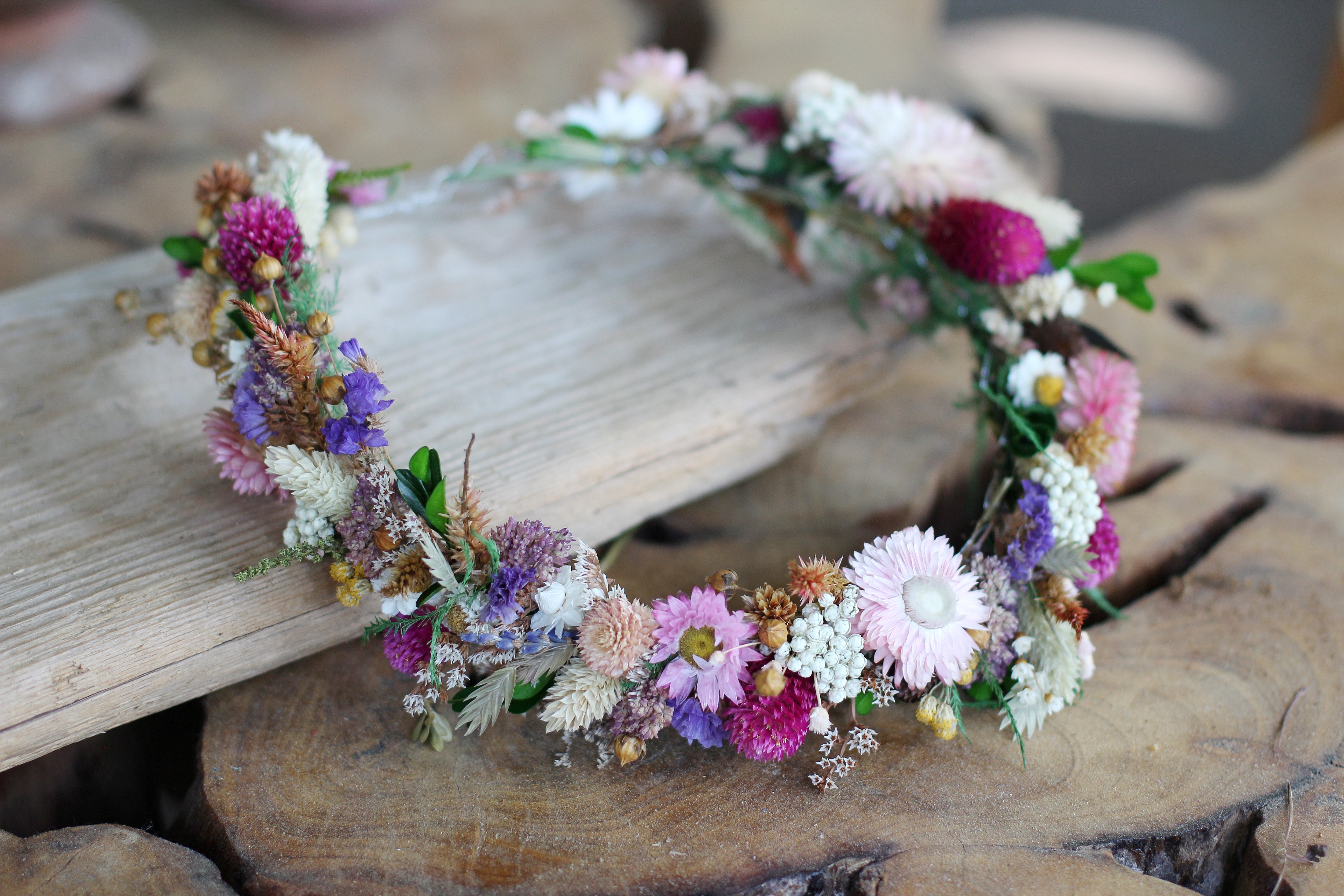 Preorder * Dried Flowers Full Circlet