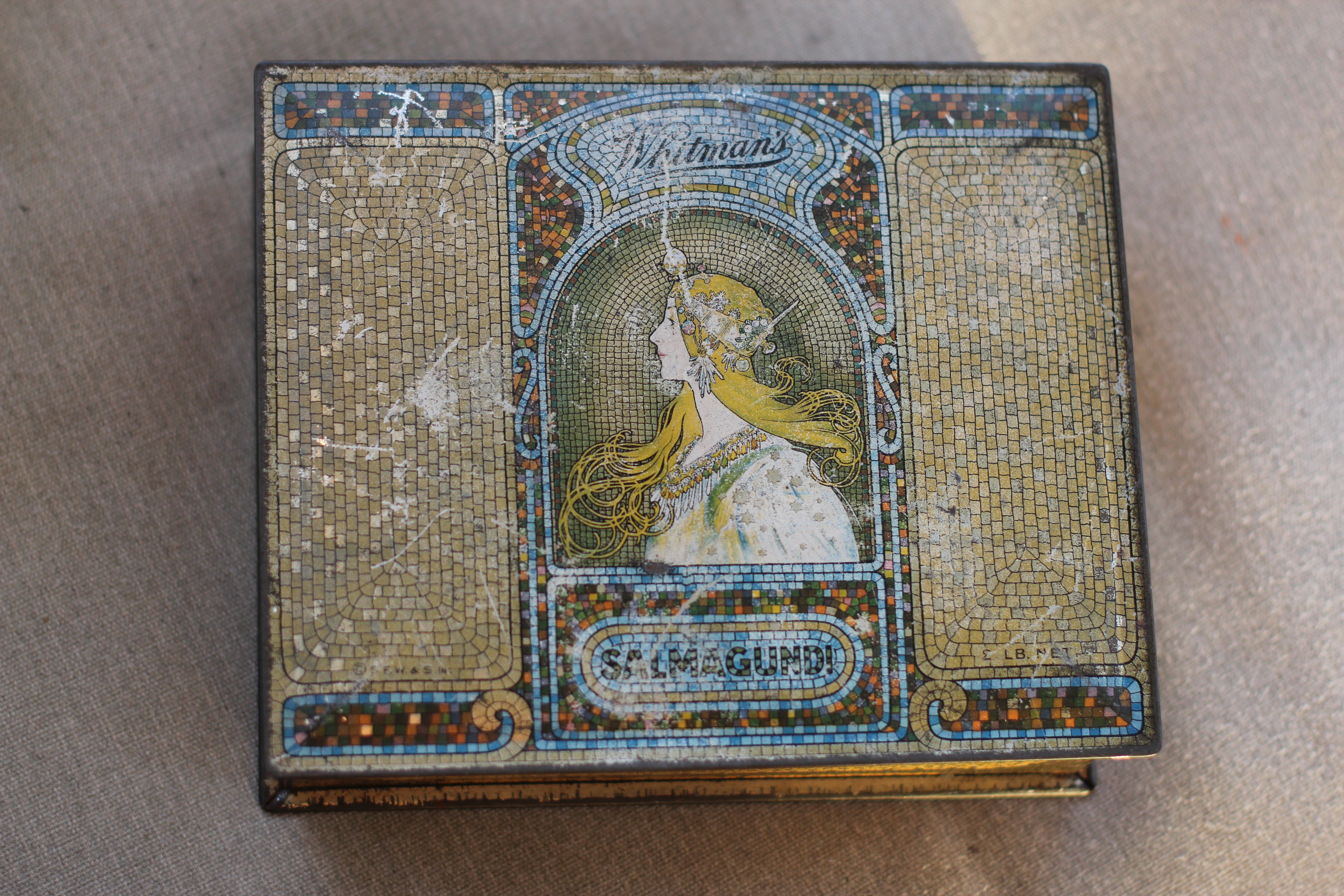 Vintage Whitman's Salmagundi Tin Box