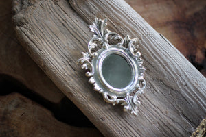 Antique Florentine Miniature Framed Mirror