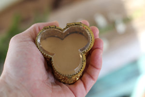 Antique Miniature Clover Jewelry Box