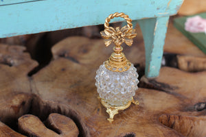 Antique Glass Filigree Stylebuilt Perfume Bottle