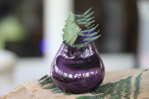 Vintage Hand Blown Purple Vase
