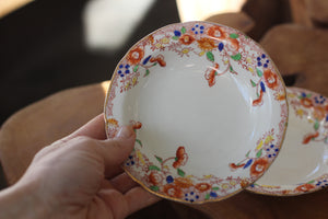 Vintage Hand Painted Japan Floral Bowl Set