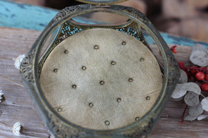 Antique Filigree Bronze Jewelry Box