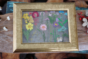Pressed Flowers Framed Collage