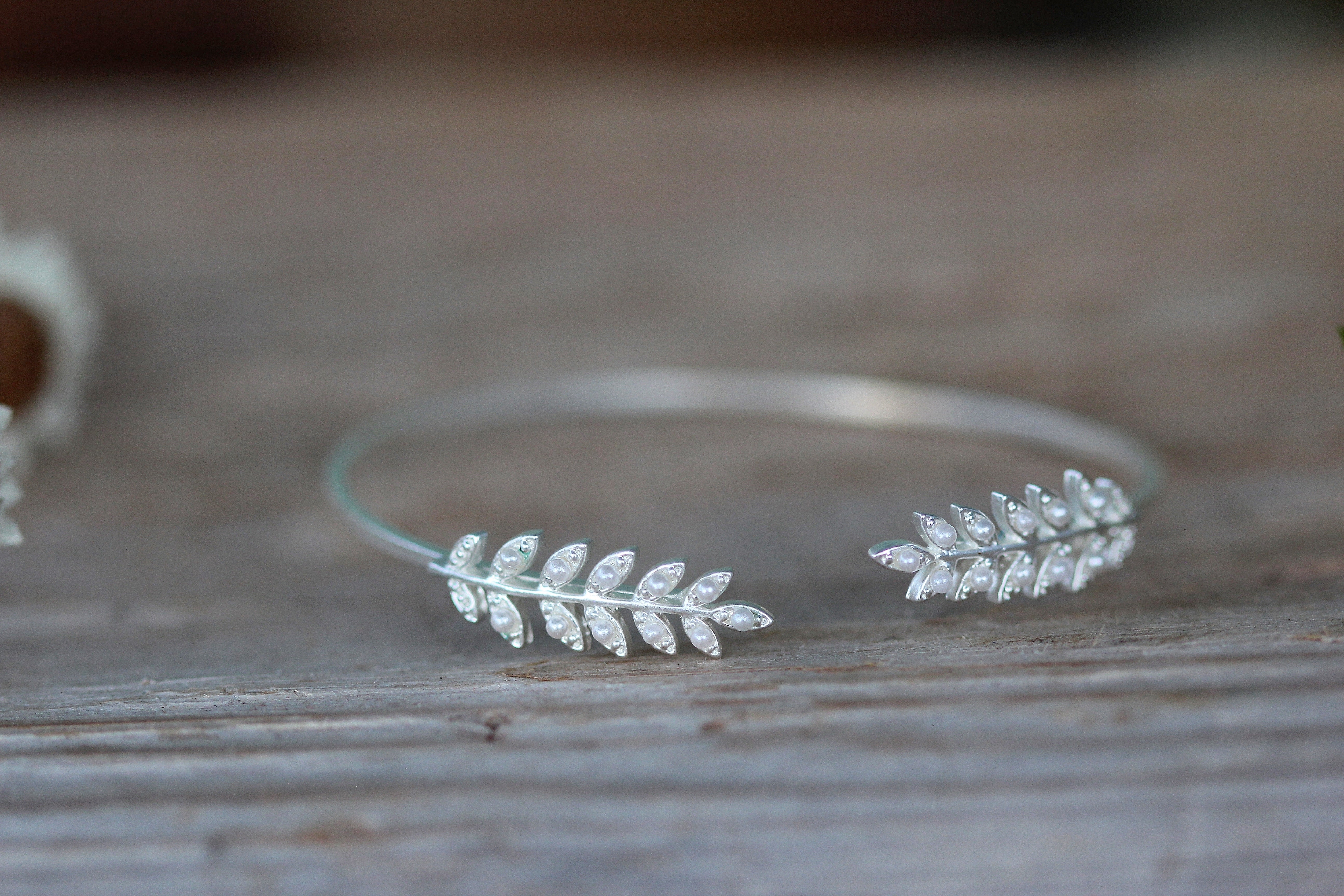 Stems and pearls bracelet- Discounted Version