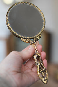 Antique Miniature Stylebuilt Hand Mirror