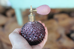 Vintage Purple Perfume Bottle