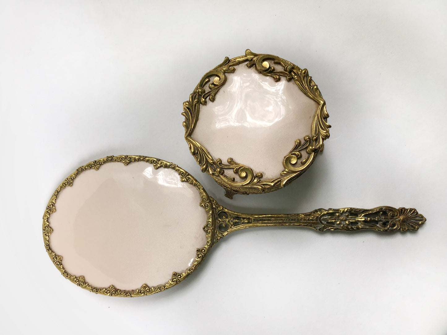 Antique Gilt Vanity Set