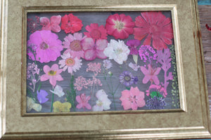 Pressed Flowers Framed Collage