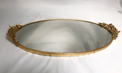 Antique Leaves & Berries Mirror Tray