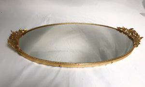 Antique Leaves & Berries Mirror Tray