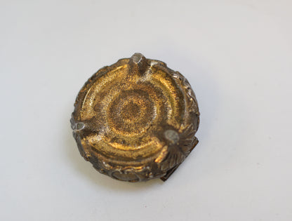 Antique Brass Floral Jewellery Box