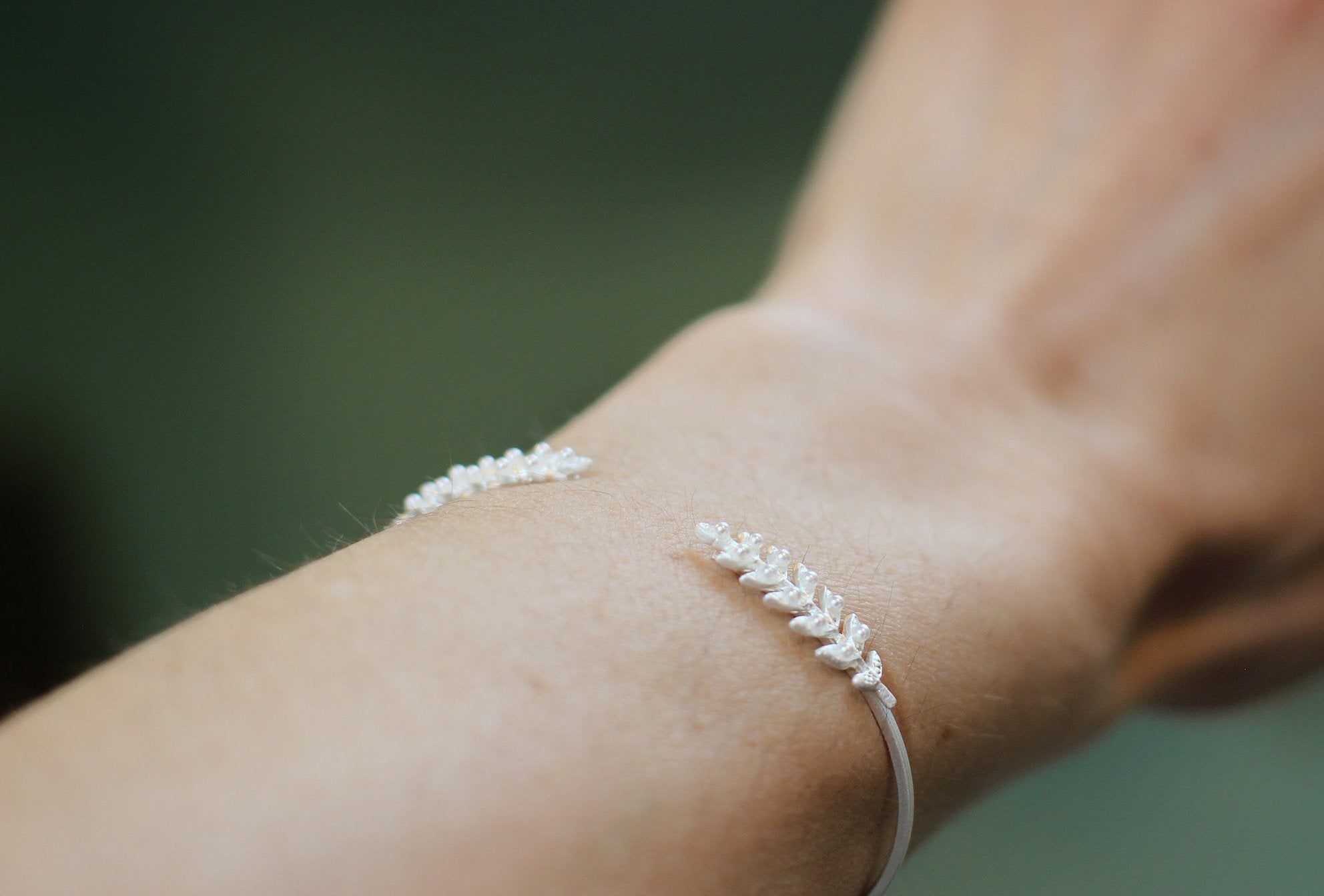 Stems and pearls bracelet- Discounted Version