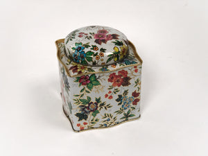 Vintage Floral Tin Box