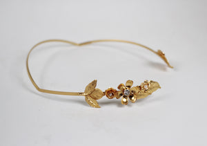 Preorder* Jillian Floral Asymmetrical Goddess Crown