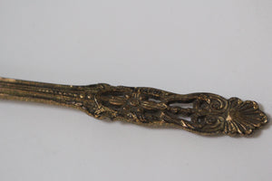 Antique Floral Hand Mirror
