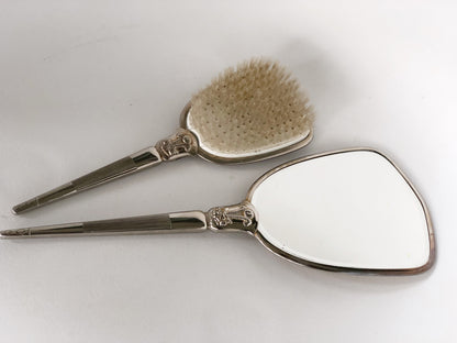 Antique Brocade Flowers Vanity Set
