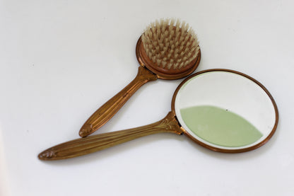 Antique Bronze Floral Vanity Set